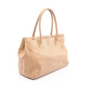 Chanel Executive Tote Leather Beige Bag Tan